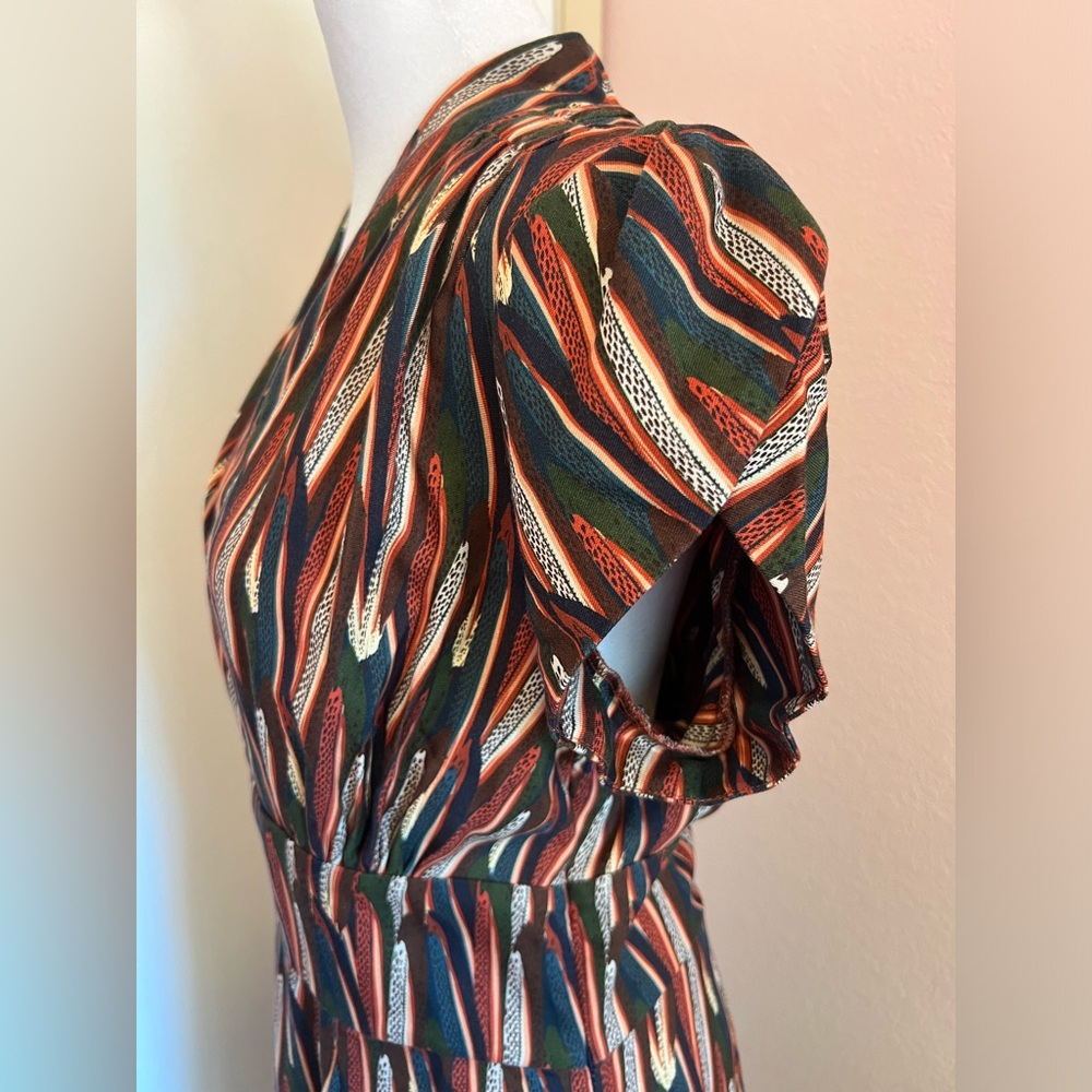 Rita Multi Feather Dress by Palava - Picture 11 of 16